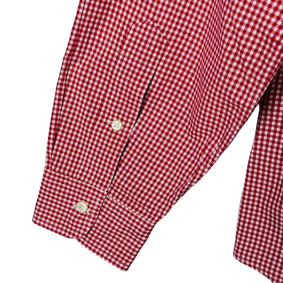 Ralph Lauren Red & White Check Cotton Button Front Shirt - XL - Picture 5 of 6